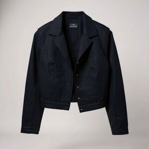 🆕Y2M by Margaret M black cropped jacket with signature gold buttons